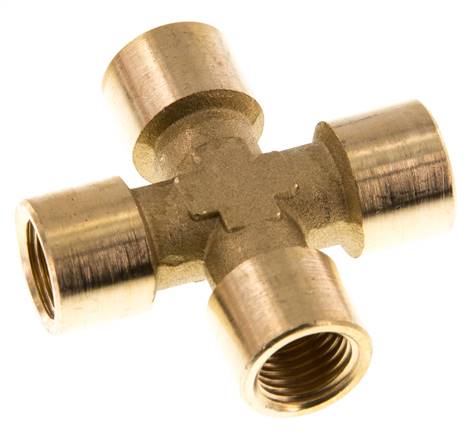G 1/4'' Binnendraad Messing Kruissok 16 Bar