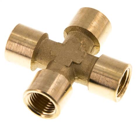 G 1/4'' Binnendraad Messing Kruissok 16 Bar