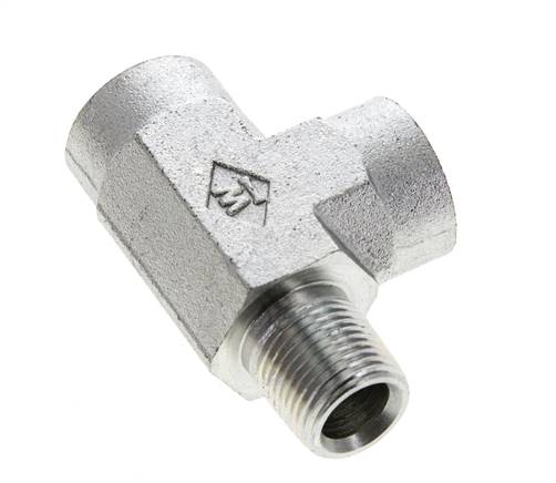 T-koppeling 3/8'' NPT Buitendraad x Binnendraad Staal 210 bar (2950.5psi)