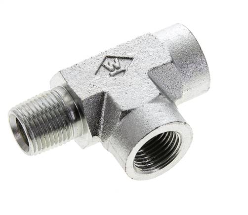 T-koppeling 3/8'' NPT Buitendraad x Binnendraad Staal 210 bar (2950.5psi)