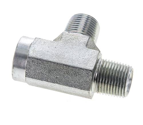 T-Koppeling 3/8'' NPT Binnendraad x Buitendraad Staal 210 bar (2950.5psi)