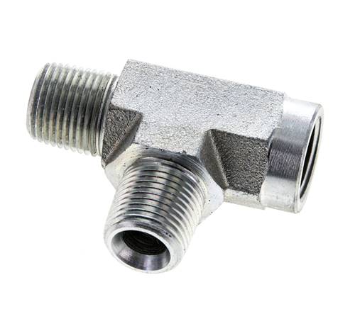 T-Koppeling 3/8'' NPT Binnendraad x Buitendraad Staal 210 bar (2950.5psi)