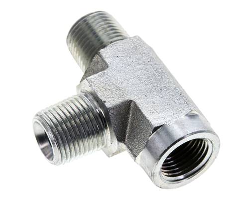 T-Koppeling 3/8'' NPT Binnendraad x Buitendraad Staal 210 bar (2950.5psi)