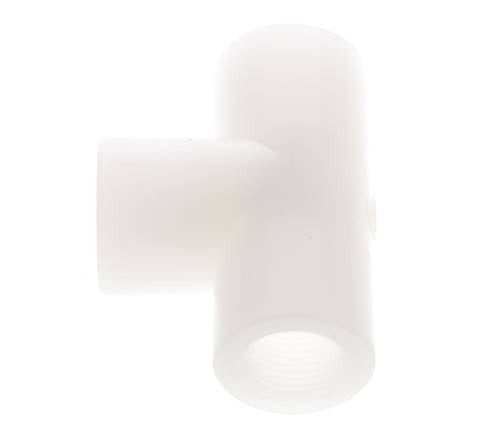 T-koppeling G3/8'' Binnendraad Polyvinylideenfluoride (PVDF) FDA 10bar (140.5psi)