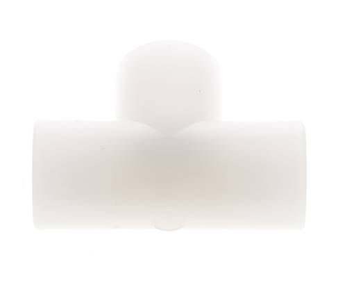 T-koppeling G3/8'' Binnendraad Polyvinylideenfluoride (PVDF) FDA 10bar (140.5psi)