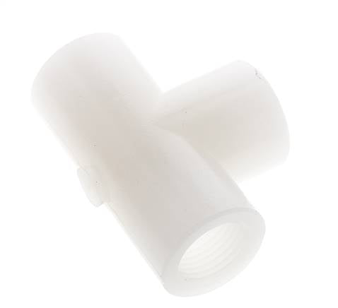 T-koppeling G1/2'' Binnendraad Polyvinylideenfluoride (PVDF) FDA 10bar (140.5psi)