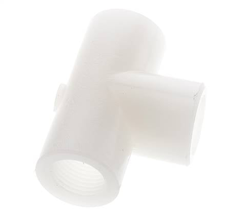 T-koppeling G1/2'' Binnendraad Polyvinylideenfluoride (PVDF) FDA 10bar (140.5psi)