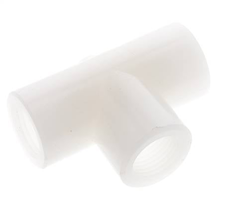 T-koppeling G1/2'' Binnendraad Polyvinylideenfluoride (PVDF) FDA 10bar (140.5psi)