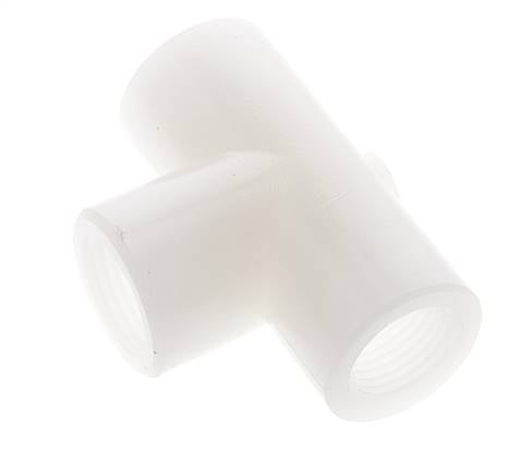 T-koppeling G1/2'' Binnendraad Polyvinylideenfluoride (PVDF) FDA 10bar (140.5psi)