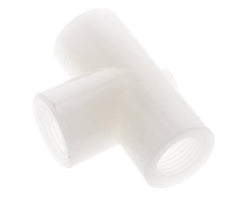 T-koppeling G1/2'' Binnendraad Polyvinylideenfluoride (PVDF) FDA 10bar (140.5psi)