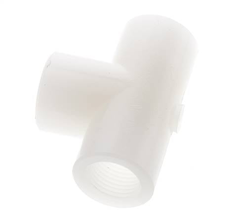 T-koppeling G1/2'' Binnendraad Polyvinylideenfluoride (PVDF) FDA 10bar (140.5psi)