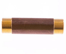 G 3/4'' Messing Dubbele Pijpnippel 16 Bar DIN 2982 - 100mm