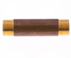 G 3/4'' Messing Dubbele Pijpnippel 16 Bar DIN 2982 - 100mm