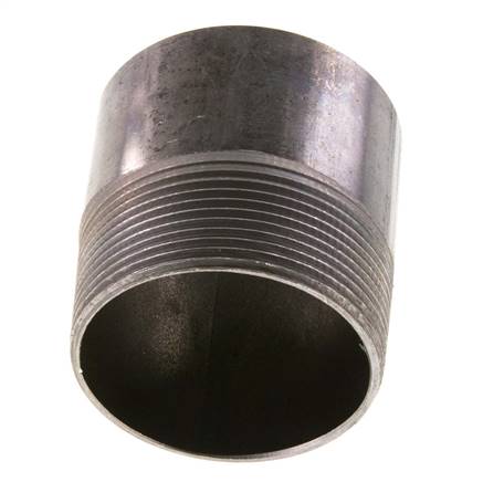 R 2'' Buitendraad x 60.3mm Stalen Pijpnippel met Las uiteinde 50 Bar DIN 2982 - 60mm
