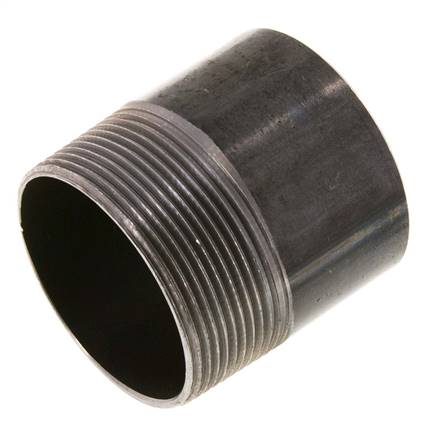 R 2'' Buitendraad x 60.3mm Stalen Pijpnippel met Las uiteinde 50 Bar DIN 2982 - 60mm