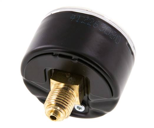 0..10 Bar Manometer Achteraansluiting Staal/Messing 50 mm Klasse 1.6