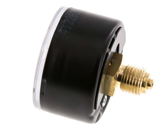 0..10 Bar Manometer Achteraansluiting Staal/Messing 50 mm Klasse 1.6