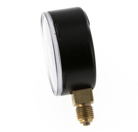 '-1..0 Bar Manometer Onderaansluiting Staal/Messing 63 mm Klasse 1.6