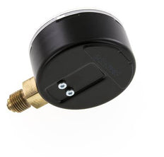 '-1..0 Bar Manometer Onderaansluiting Staal/Messing 63 mm Klasse 1.6