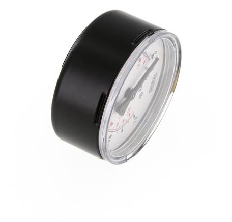 '-1..0 Bar Manometer Onderaansluiting Staal/Messing 63 mm Klasse 1.6