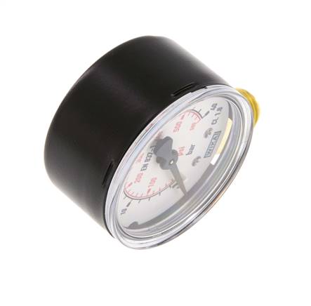 0..40 Bar Manometer Onderaansluiting Staal/Messing 50 mm Klasse 1.6