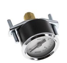 0...4 Bar (0..58 psi) Paneelmontage Manometer Staal/Brons 40 mm Klasse 2,5 - 1/4'' (Beugel)