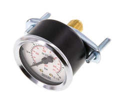 0...60 Bar (0..870 psi) Paneelmontage Manometer Staal/Brons 50 mm Klasse 2.5 (Beugel)