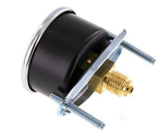 0...60 Bar (0..870 psi) Paneelmontage Manometer Staal/Brons 50 mm Klasse 2.5 (Beugel)