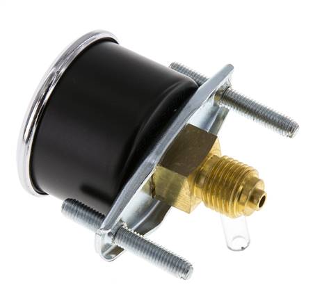 0...6 Bar (0..87 psi) Paneelmontage manometer Staal/Brons 40 mm Klasse 2,5 - 1/4'' (Beugel)