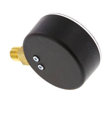 0..6 Bar Manometer Onderaansluiting Kunststof/Messing 63 mm Klasse 2.5