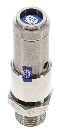 G 1/2'' RVS 316 Ti Vooringesteld Veiligheidsventiel 5,5 bar (79,77 psi) DN 10