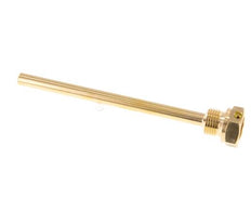 Koper Legering G 1/2 Inch Thermowell met Schroef voor 160mm Dompelbuis Max 160°C en 6 Bar