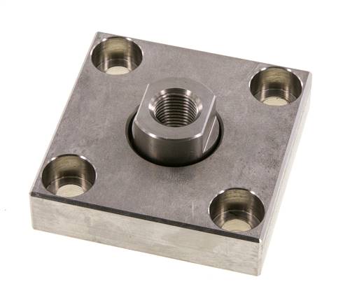 Flexokoppeling met montageplaat voor 50 mm 63 mm ISO 15552 ISO 21287 cilinder