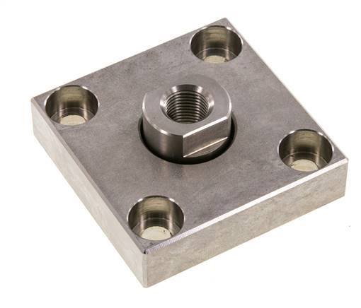 Flexokoppeling met montageplaat voor 50 mm 63 mm ISO 15552 ISO 21287 cilinder