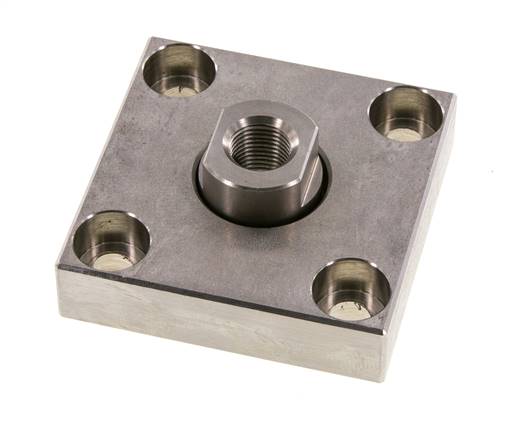 Flexokoppeling met montageplaat voor 50 mm 63 mm ISO 15552 ISO 21287 cilinder
