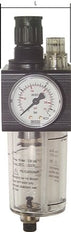 FRL G3/8'' 1400l/min 0.5-16.0bar/7-232psi (Externally Fitted Drain Valve) Polycarbonaat Combo 1