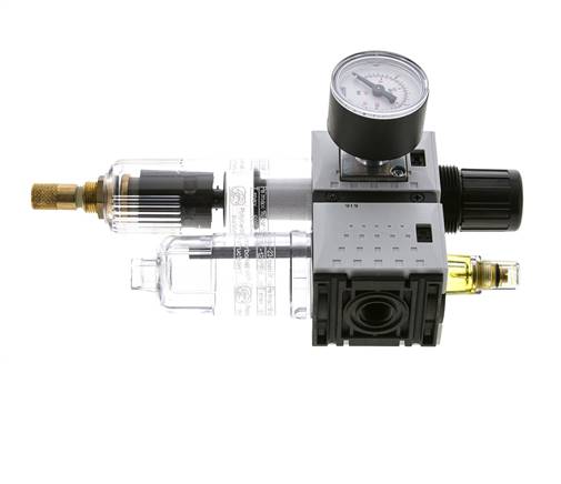 FRL G1/4'' 800l/min 0,5-10,0bar/7-145psi 40 mm Manometer Futura 0