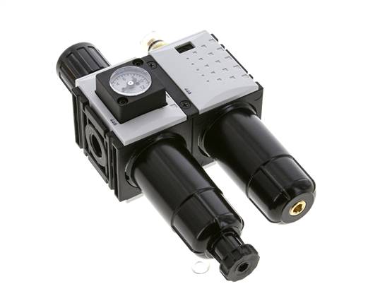 FRL 2-Delig G1/4'' 800l/min 0.5-8.0bar/7-116psi Semi-Auto Metalen Futura 0