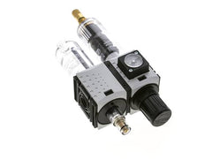 FRL 2-Delig G1/4'' 800l/min 0.5-8.0bar/7-116psi Auto Polycarbonaat Futura 0