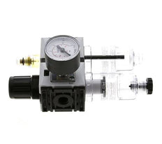 FRL 2-Delig G1/4'' 800l/min 0.2-4.0bar/3-58psi Semi-Auto 40 mm Manometer Polycarbonaat Futura 0
