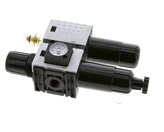 FRL 2-Delig G1/4'' 800l/min 0.5-8.0bar/7-116psi Semi-Auto Metalen Futura 0