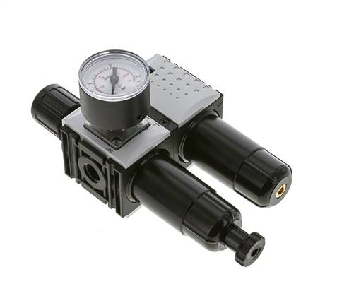 FRL G1/4'' 800l/min 0,5-10,0bar/7-145psi 40 mm Manometer Futura 0