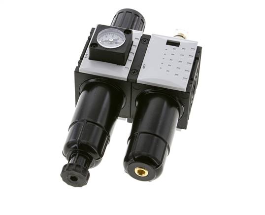 FRL 2-Delig G1/4'' 800l/min 0.5-8.0bar/7-116psi Semi-Auto Metalen Futura 0