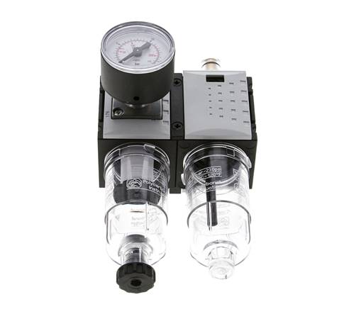 FRL G1/4'' 800l/min 0,5-10,0bar/7-145psi 40 mm Manometer Futura 0