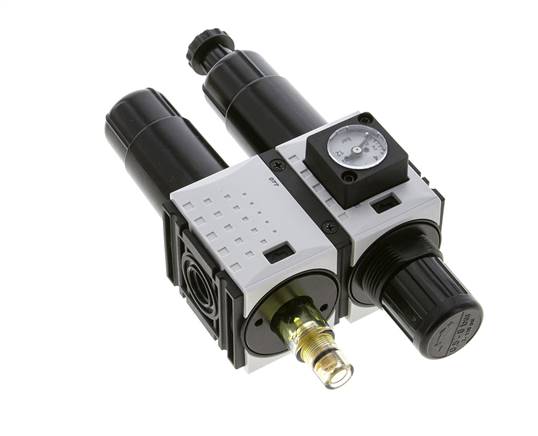 FRL 2-Delig G1/4'' 800l/min 0.5-8.0bar/7-116psi Semi-Auto Metalen Futura 0