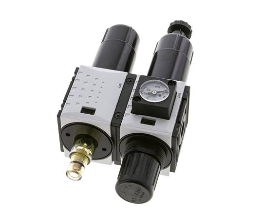 FRL 2-Delig G1/4'' 800l/min 0.5-8.0bar/7-116psi Semi-Auto Metalen Futura 0