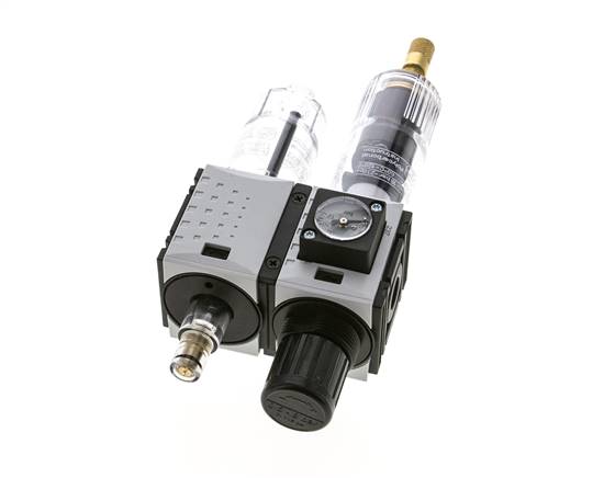 FRL 2-Delig G1/4'' 800l/min 0.5-8.0bar/7-116psi Auto Polycarbonaat Futura 0