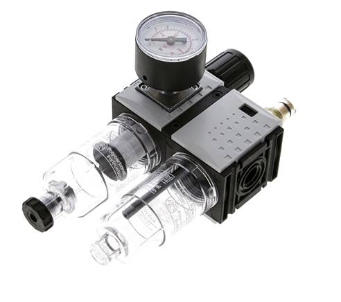 FRL G1/4'' 800l/min 0,5-10,0bar/7-145psi 40 mm Manometer Futura 0