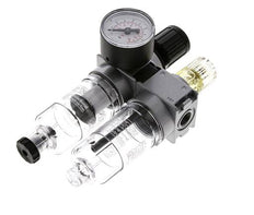 FRL 2-Delig G1/4'' 700l/min 0.2-6.0bar/3-87psi Semi-Auto 40 mm Manometer Polycarbonaat Multifix 0