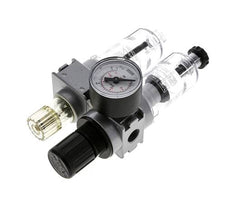 FRL 2-Delig G1/4'' 700l/min 0.5-10.0bar/7-145psi Semi-Auto 40 mm Manometer Polycarbonaat Multifix 0